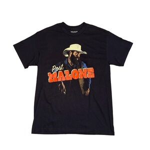 Post Malone Graphic T-Shirt with Cowboy Design
